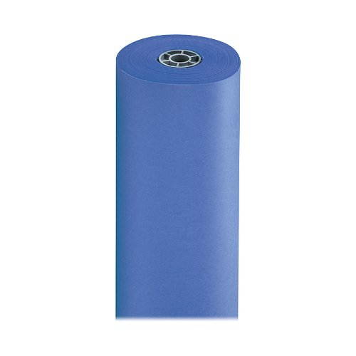 Pacon 63200 Rainbow Duo-Finish Colored Kraft Paper, 35 lbs., 36" x 1000 ft, Royal Blue