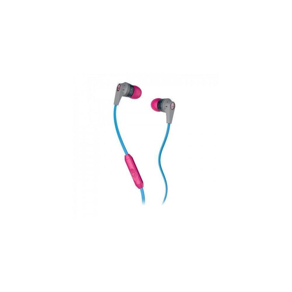 Skullcandy | Ink'd 2.0 Micd Gray/Cyan/Gray | In-ear Headphones with In-line Mic (S2IKGY-383)