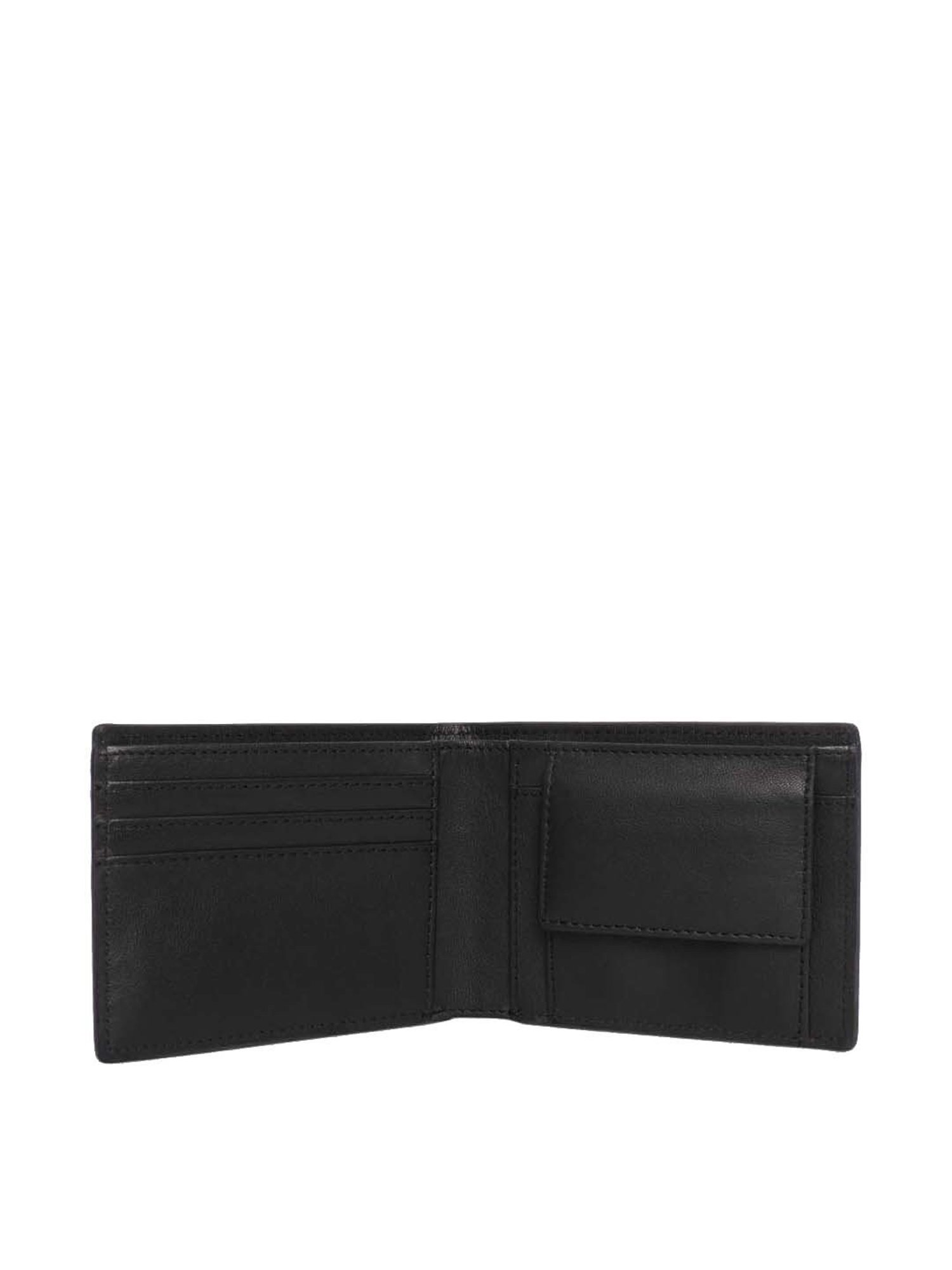 BELWABA Black Casual Leather Bi-Fold Wallet for Men