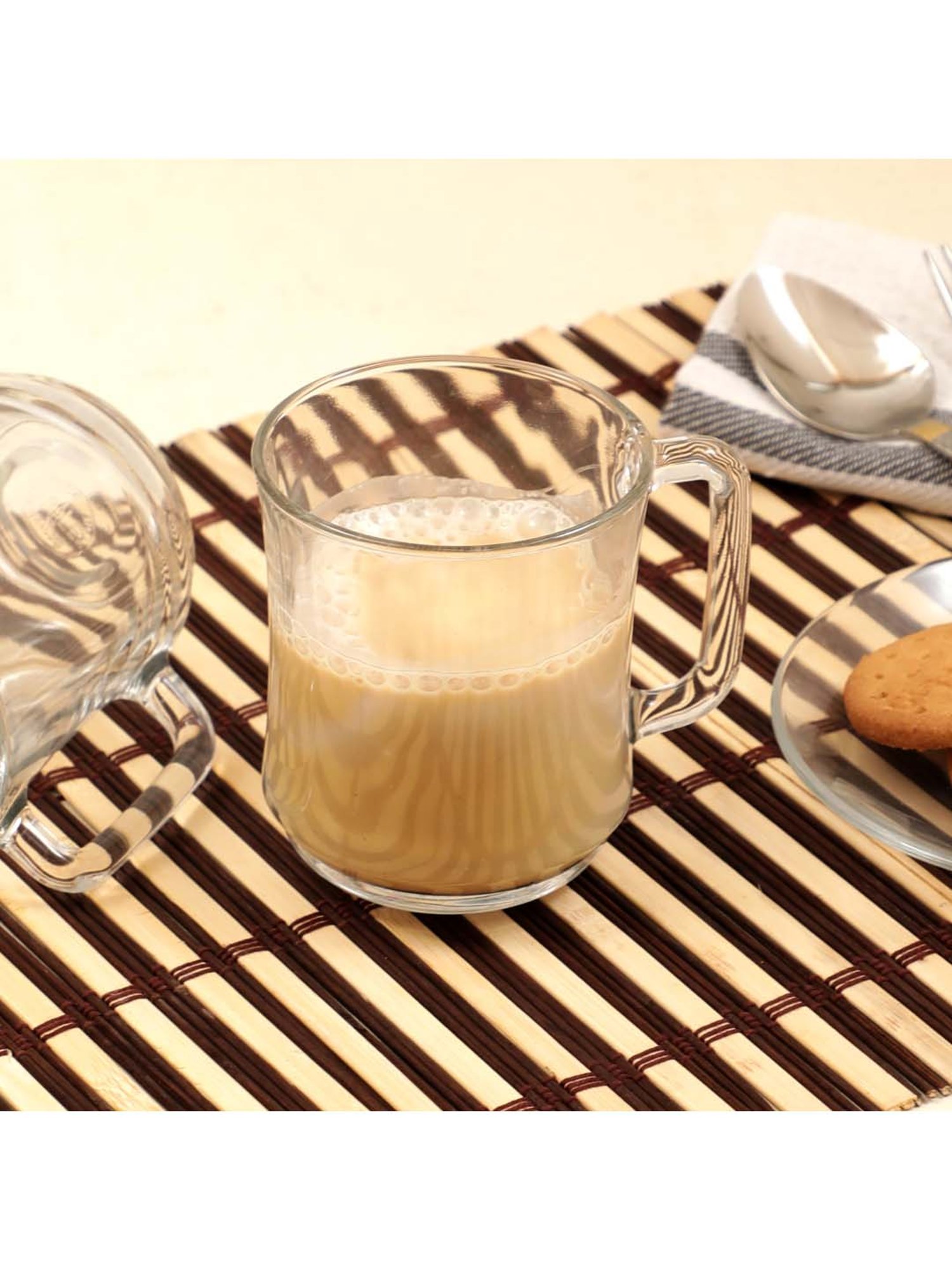 Femora Black Ceramic Coffee Mugs (0.36 L) - Set of 4