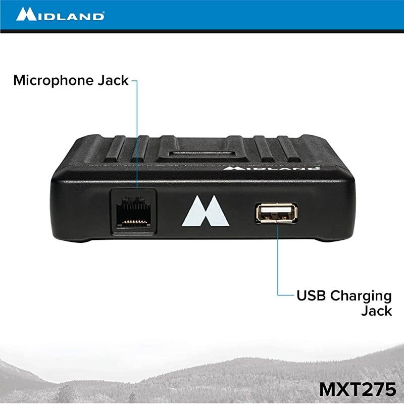 MXT275 MicroMobile 15W GMRS TwoWay Radio with Integrated Control Microphone