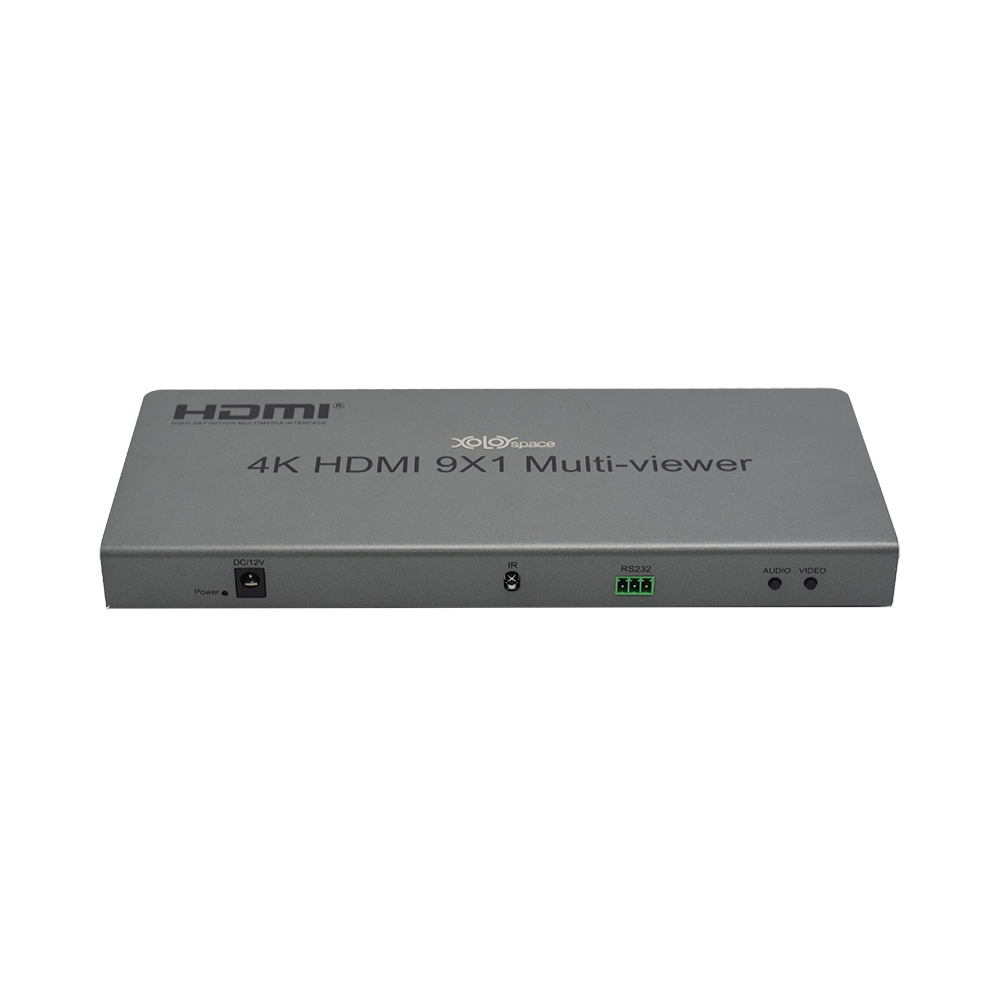 XOLORspace QV901 4K HDMI 9x1 Multi-viewer 9 HDMI inputs 1 HDMI output with 12 modes of video segmentation