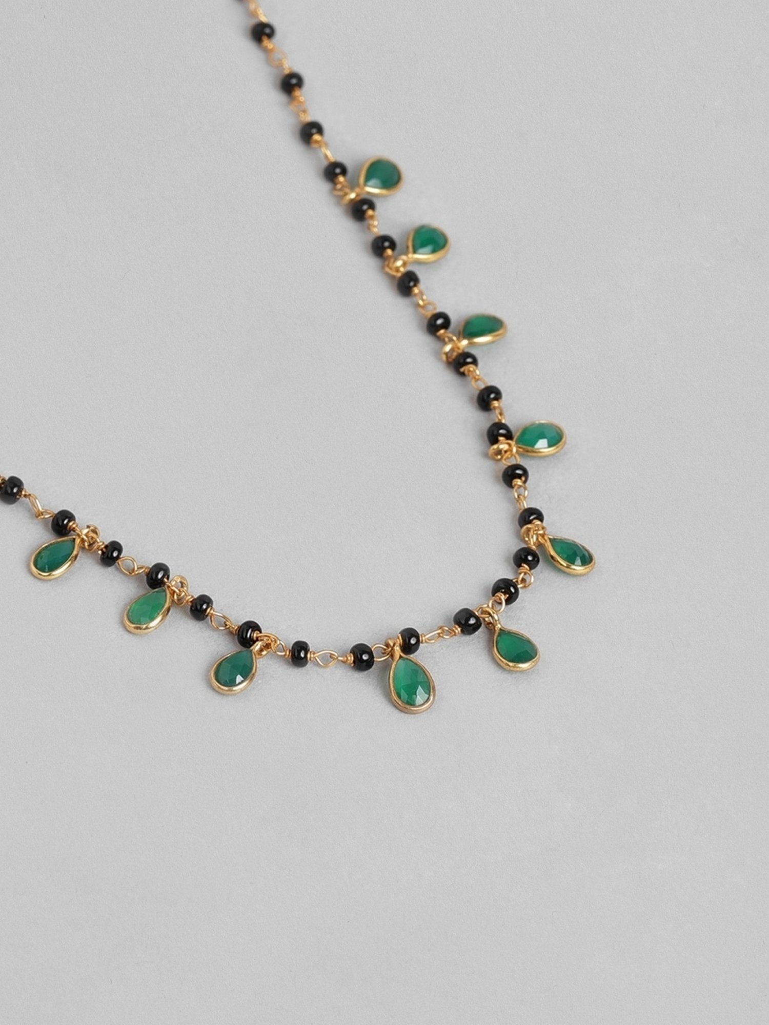 March by FableStreet 92.5 Sterling Silver Floral Mangalsutra for Women