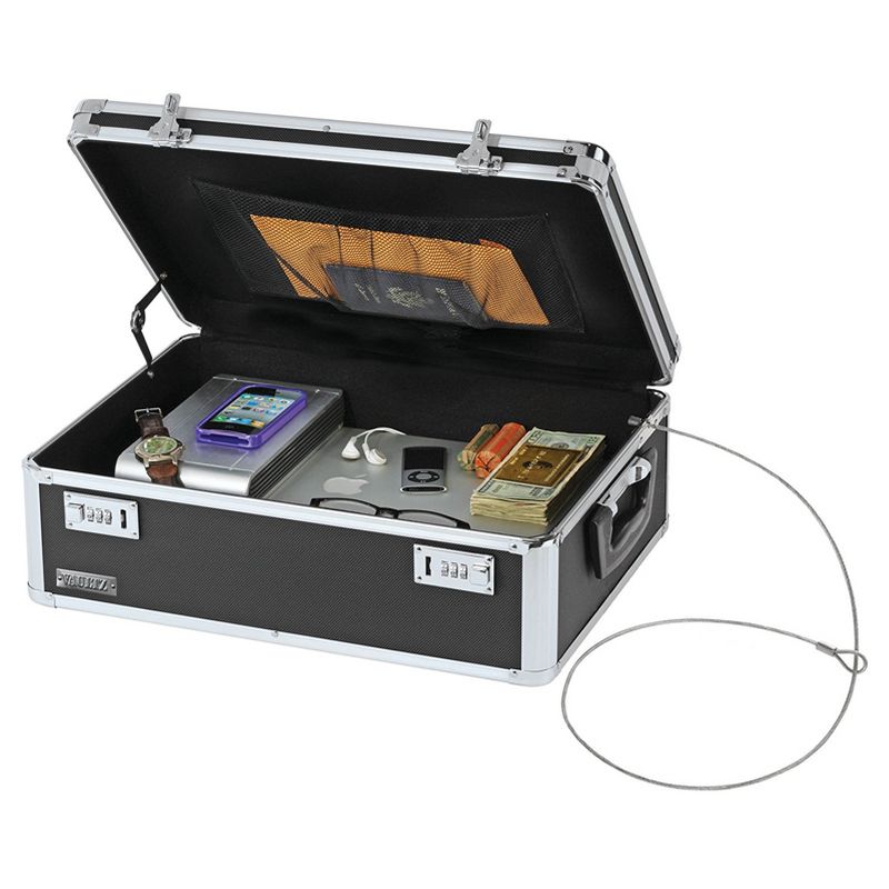 Vaultz Locking Storage Chest - Black