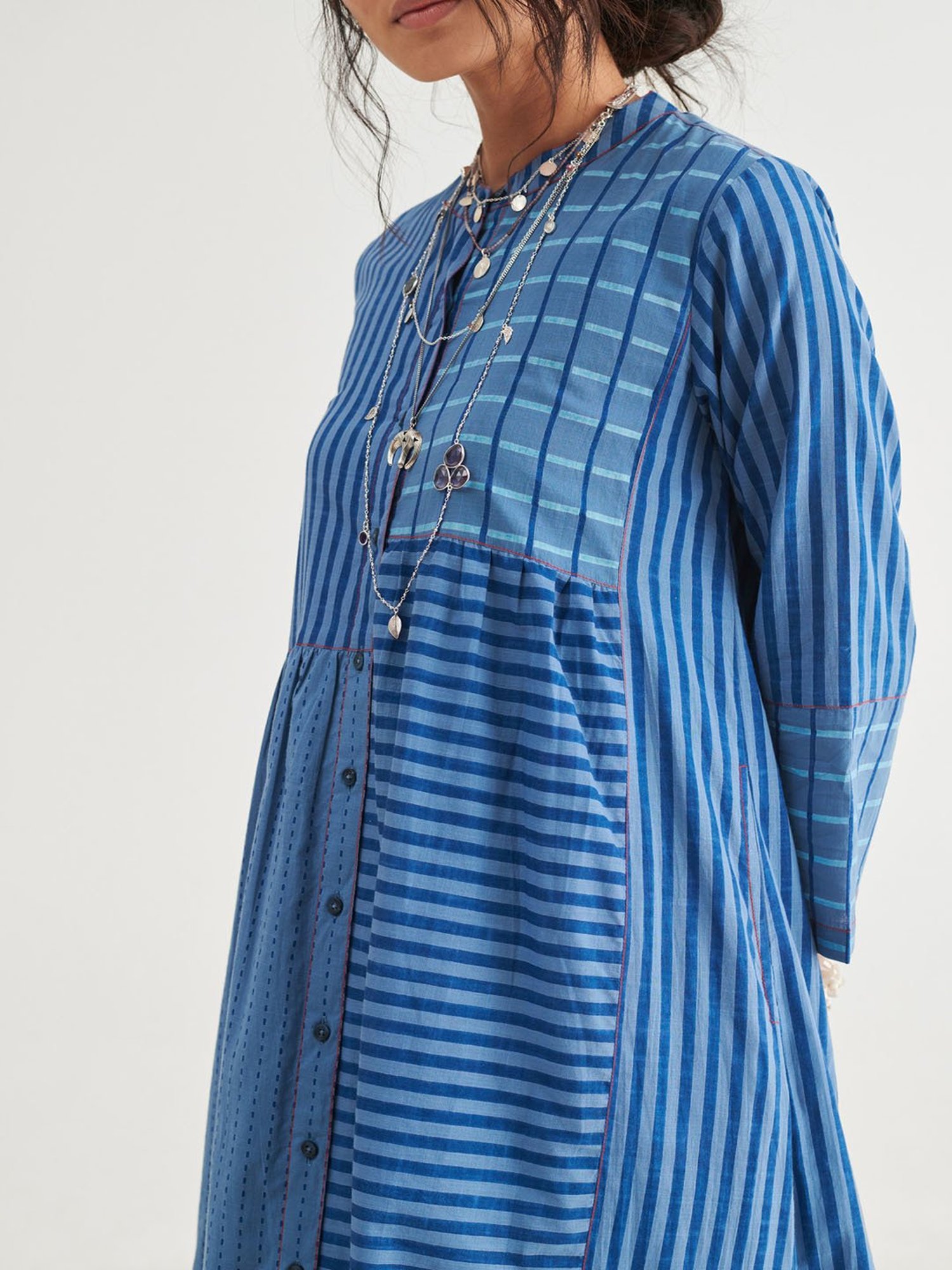 Prakriti Jaipur Indigo Panel Dress