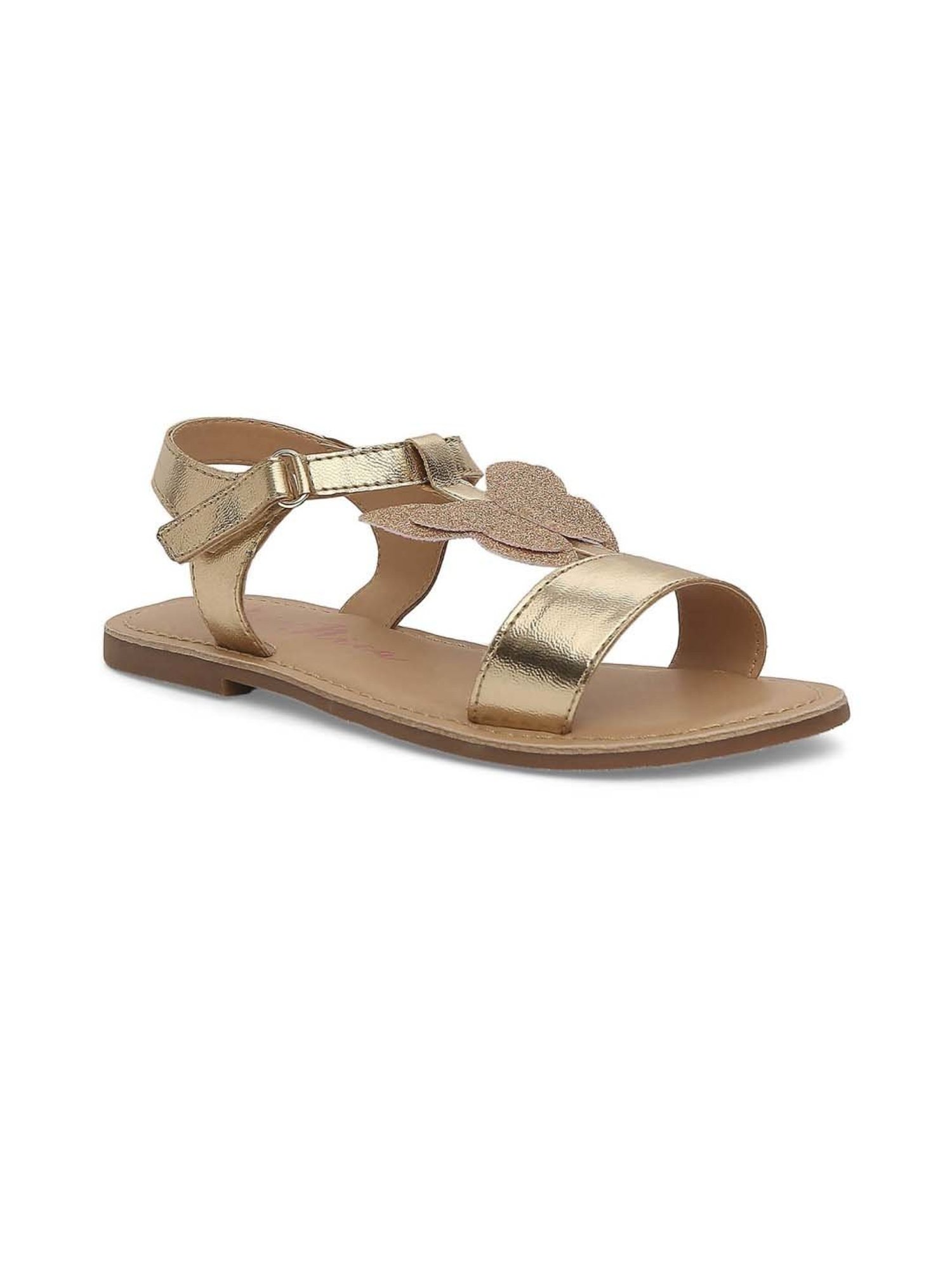 Aria Nica Kids Poppy Gold & Beige Casual Sandals