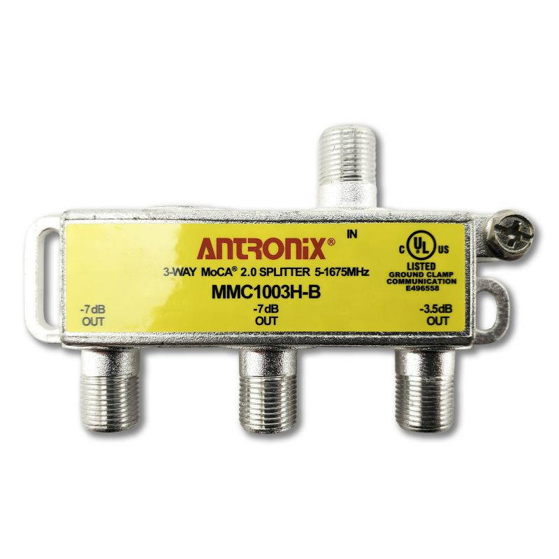 3 way antronix mmc1003hb 51675 mhz moca 2.0 splitter for frontier formerly verizon fios