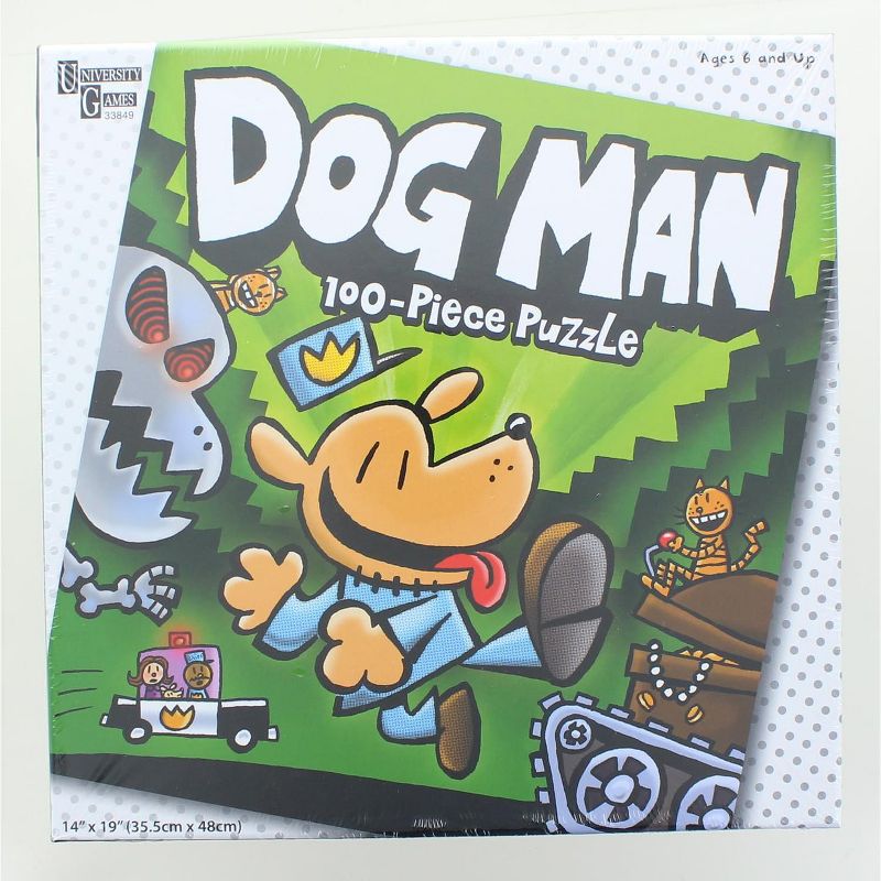 University Games Dog Man Unleashed 100 Piece Lenticular Jigsaw Puzzle
