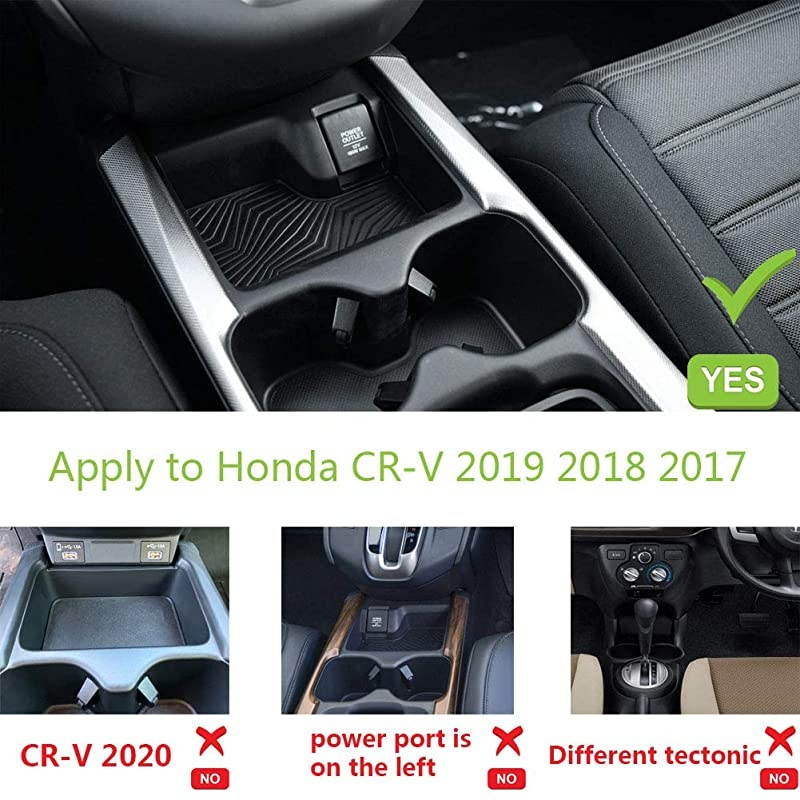 Wireless Charger for CRV Car Fast Charging Charger Center Console Holder Storage Box QI Enable Cell Phone Wireless Charging Pad Mat for Honda CRV 2019 2018 2017 Interior Accessory