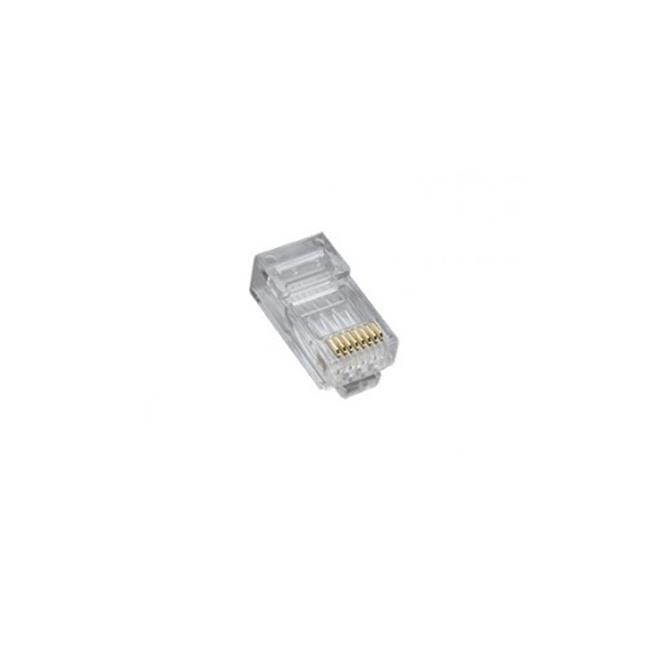 Platinum Tools RJ45-8P8C Cat5e High Performance, Round-Stranded Jack - 25 Per Clamshell
