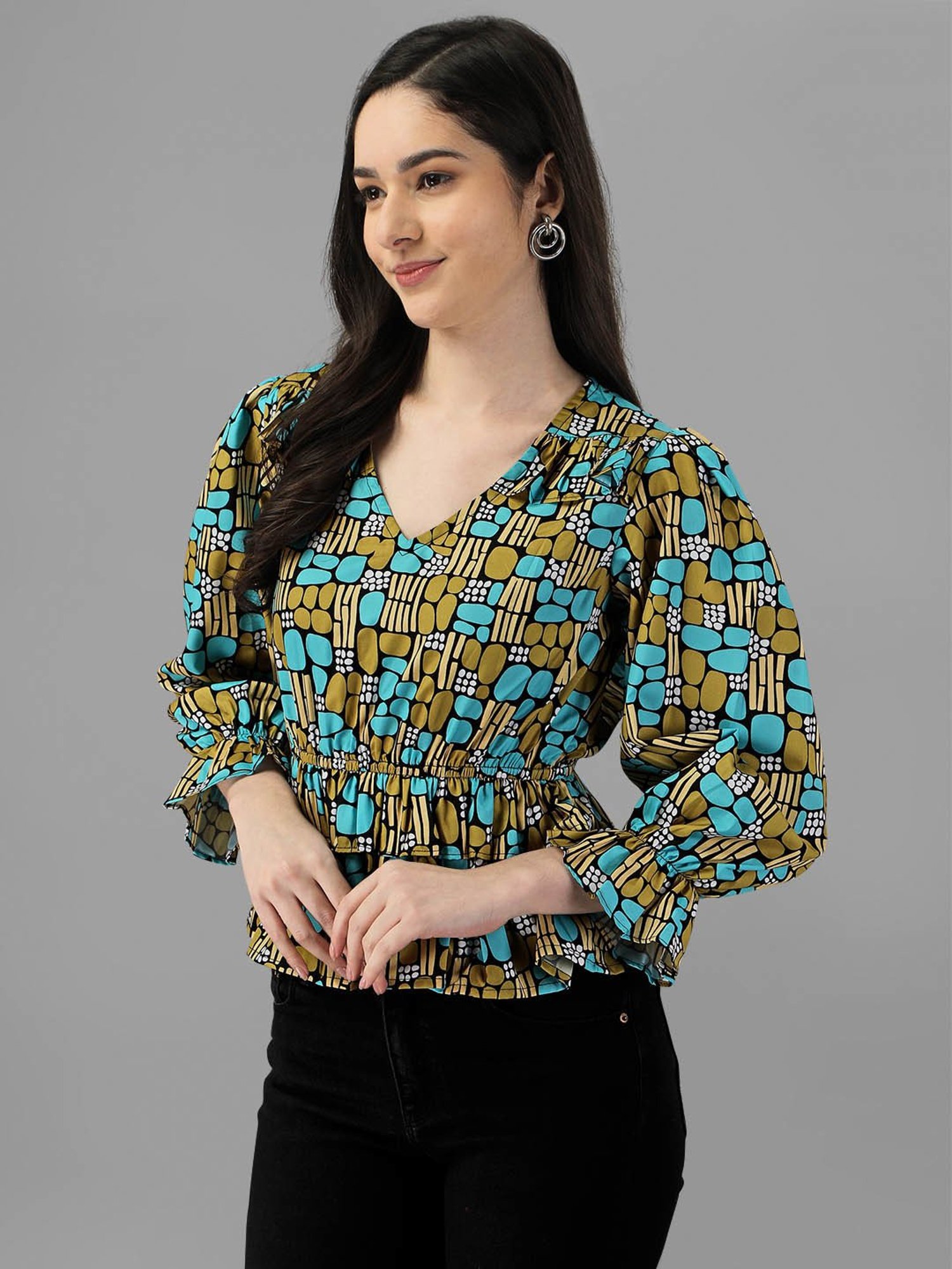 MASAKALI.CO Multicolor Printed Top