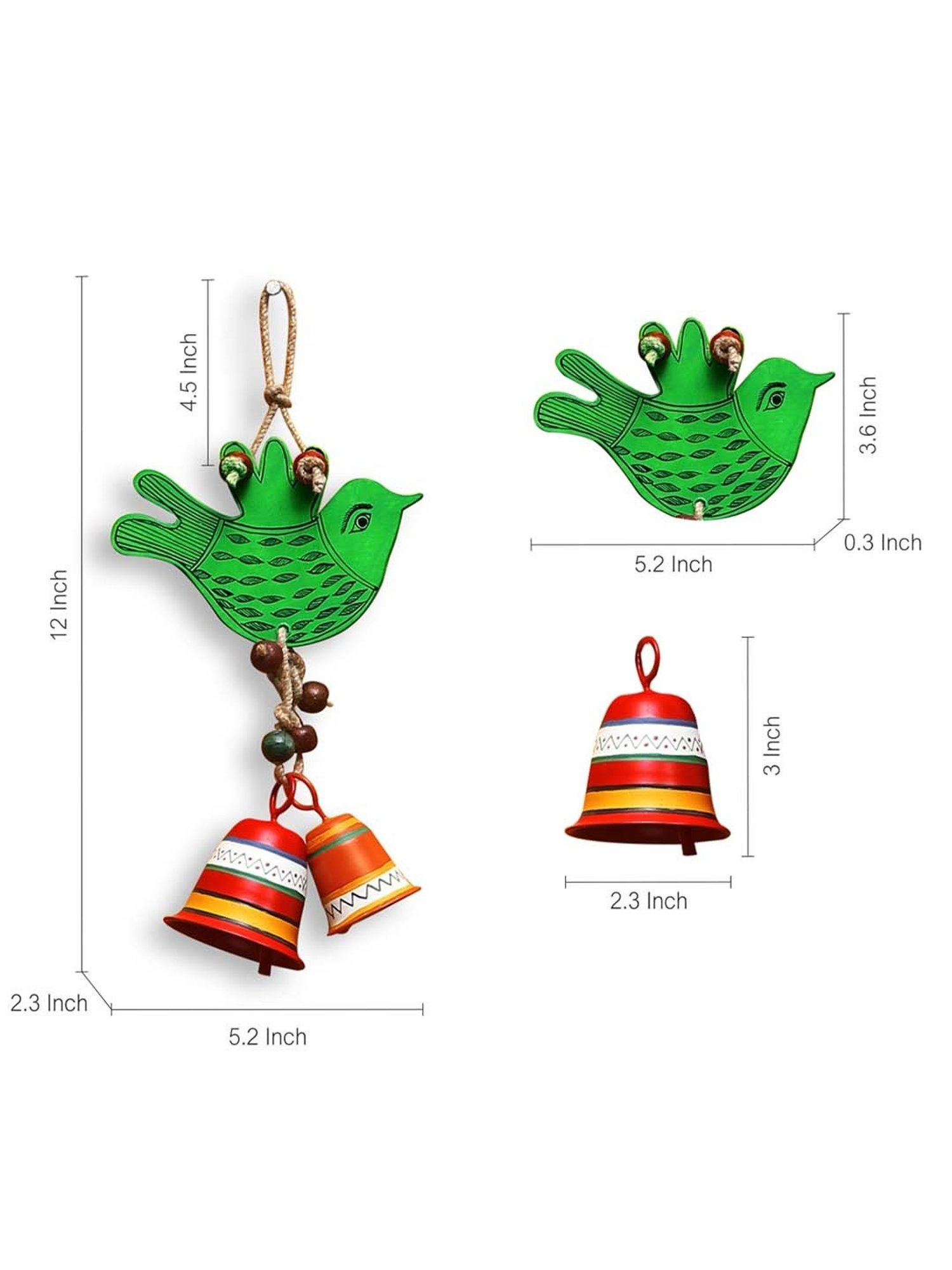 Gathari White & Orange Ceramic Desk Planter