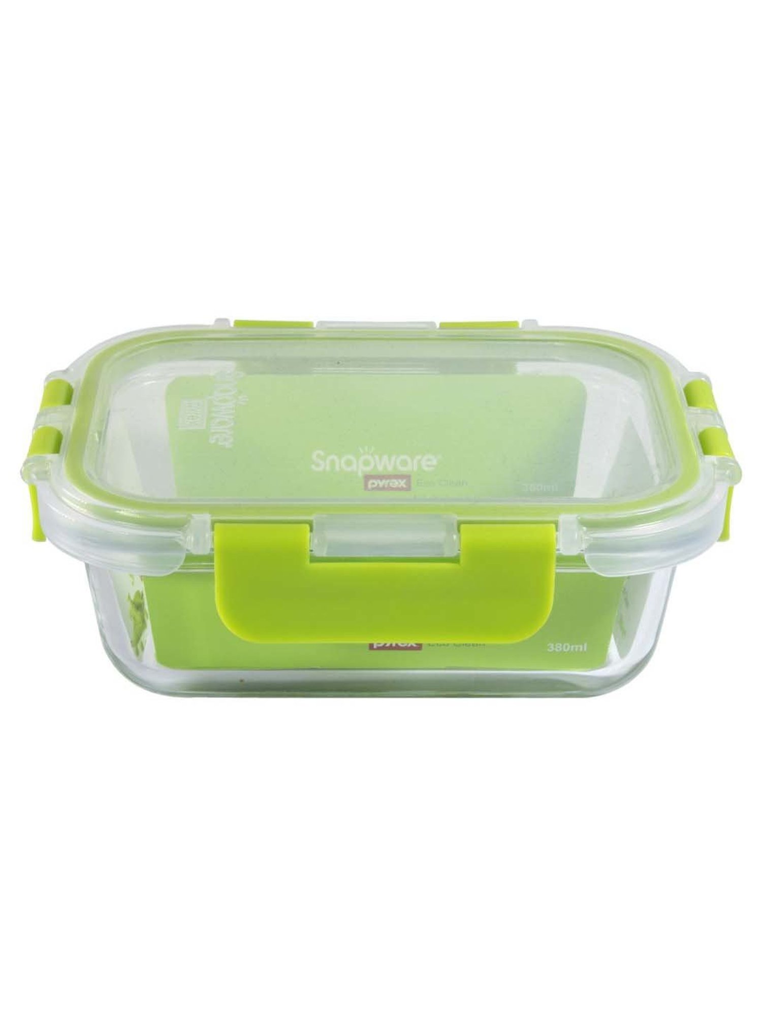 Corelle Pyrex Eco Clean Green Glass Snap Container (0.38 L)