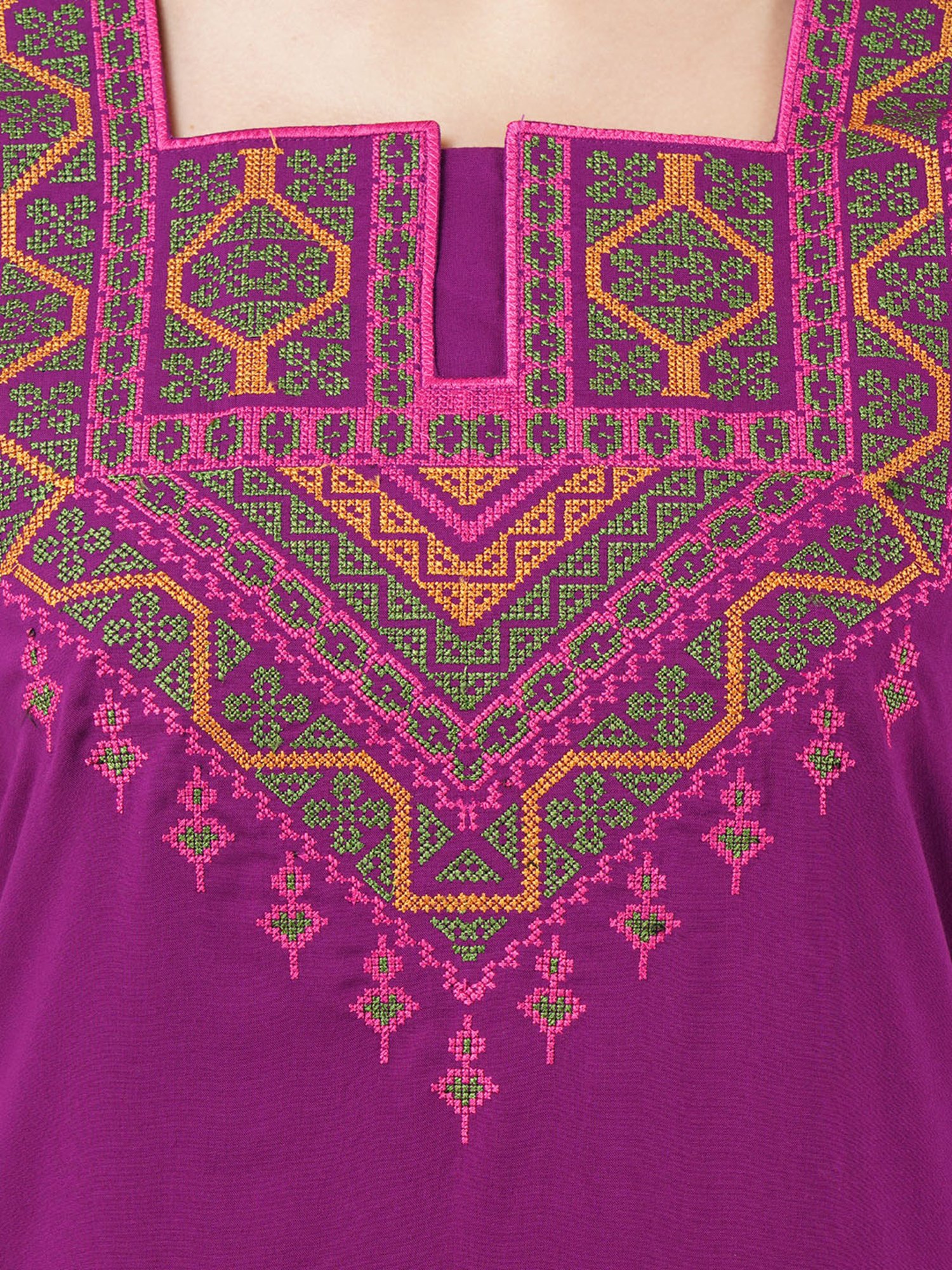 KOI SLEEPWEAR Purple Embroidered Nighty