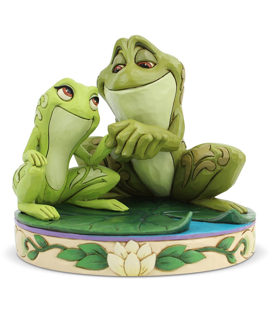 Disney Traditions by Jim Shore Tiana And Naveen as Frogs #double;Amorous Amphibians#double; Figurine