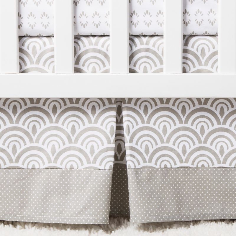 Trend Lab 3pc Crib Bedding Set - Gray Art Deco
