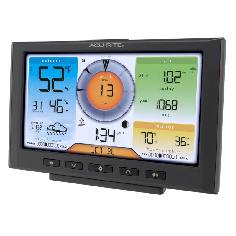 Wind & Weather Plastic Floating Rain Gauge with Metal Stake