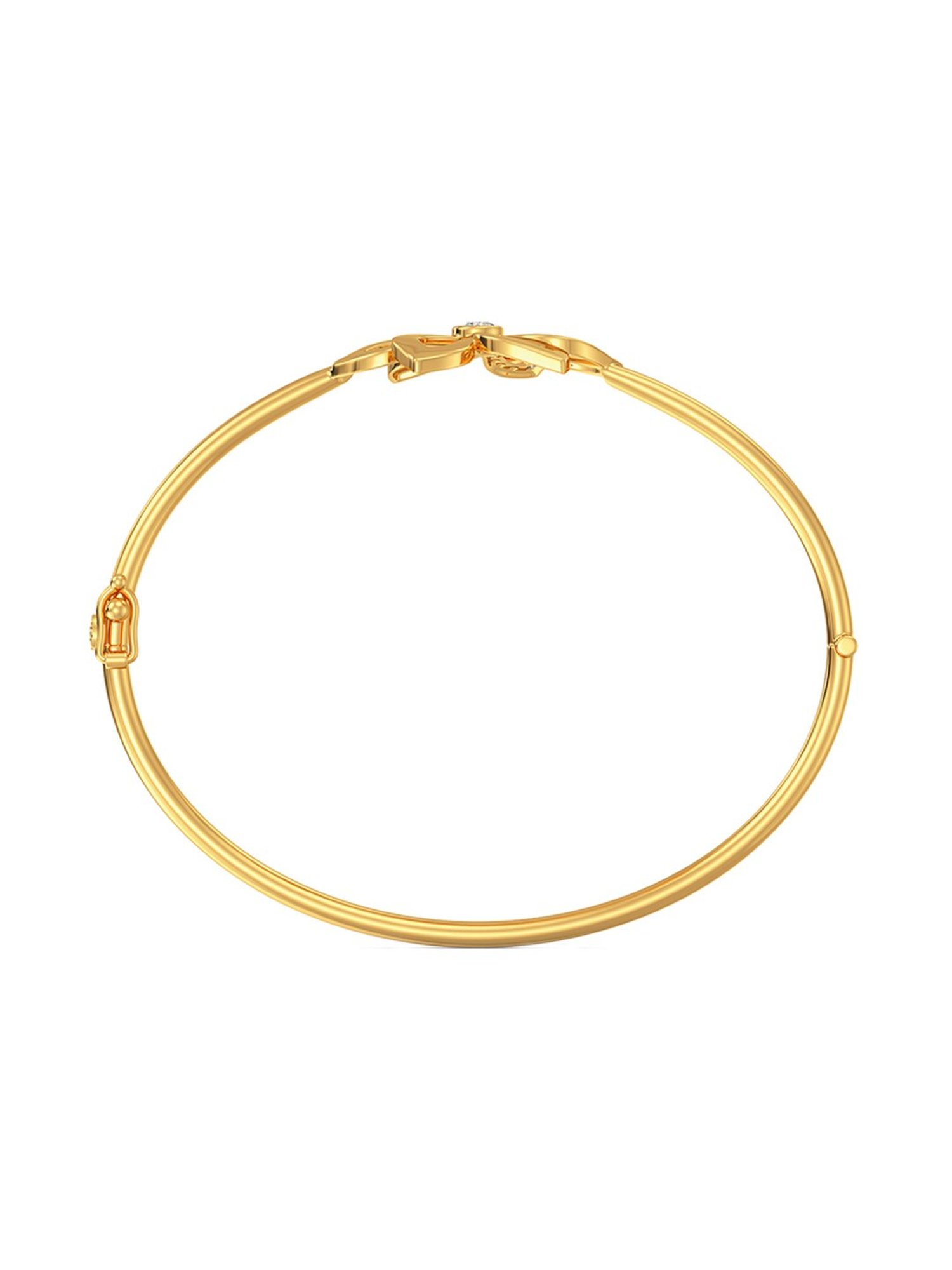 Mia by Tanishq Cupid Charm 14k Gold & Diamond Bracelet for Women