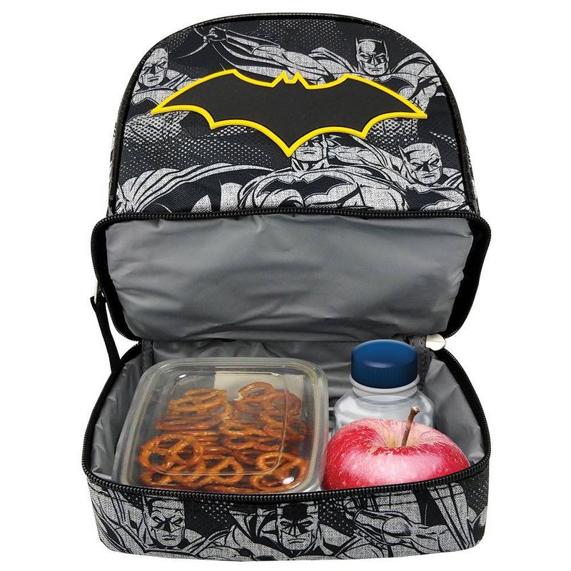 Batman Dual Compartment Lunch Bag - Black