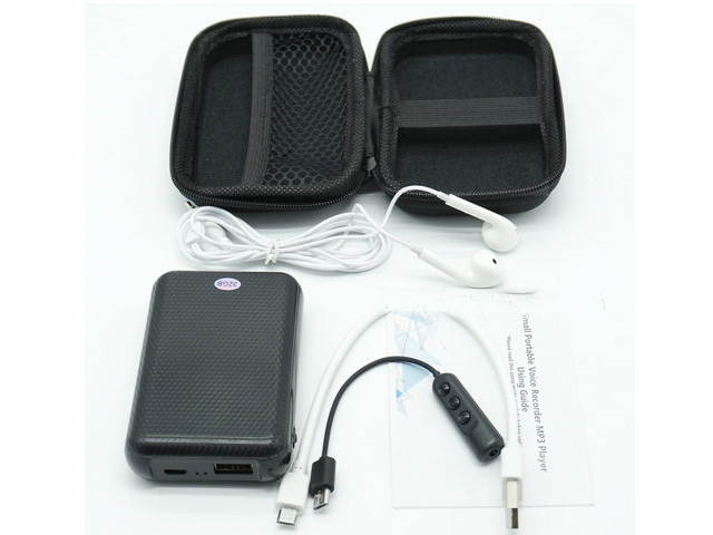 Powerbank Voice Recorder, WAV 192kbps, Vox , Battery Recording Time 1100hours, Build in 32G,