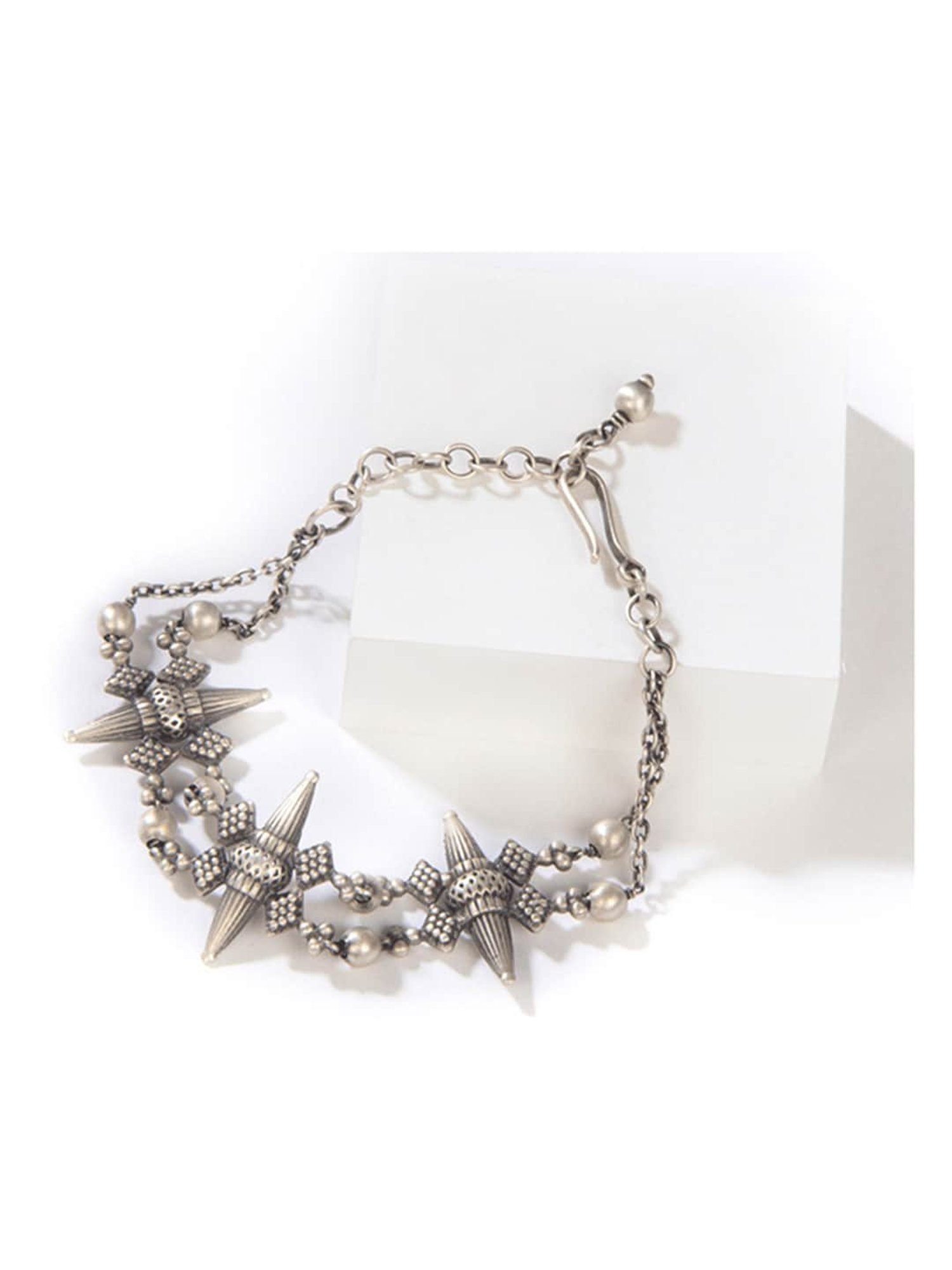 Shaya 92.5 Sterling Silver Antique Akhyos Bracelet