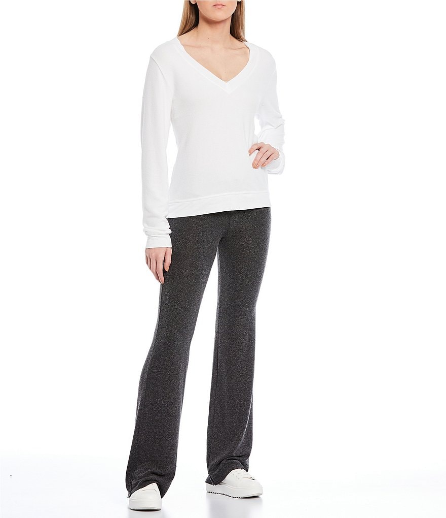 WILDFOX Deep V-Neck Baggy Beach French Terry Pullover