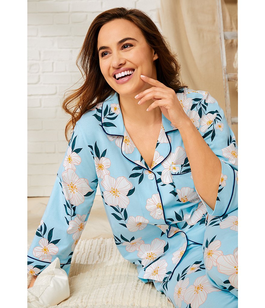 Cabernet Paisley Printed Woven Coordinating Pajama Set