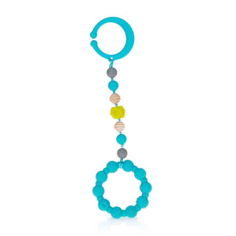Nuby Tag-A-Long Teether - Aqua