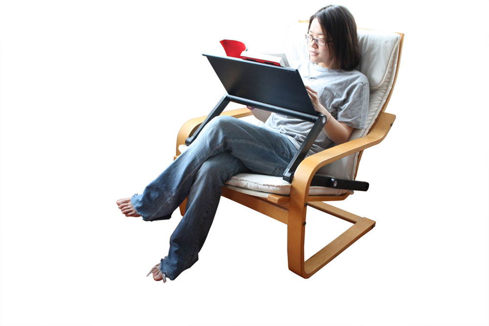 Adjustable Height and Angle Ergonomic Book Holder reading textbook stand for big heavy books studying in bed couch sitting standing at a desk tablet document laptop durable lightweight aluminum,Silver