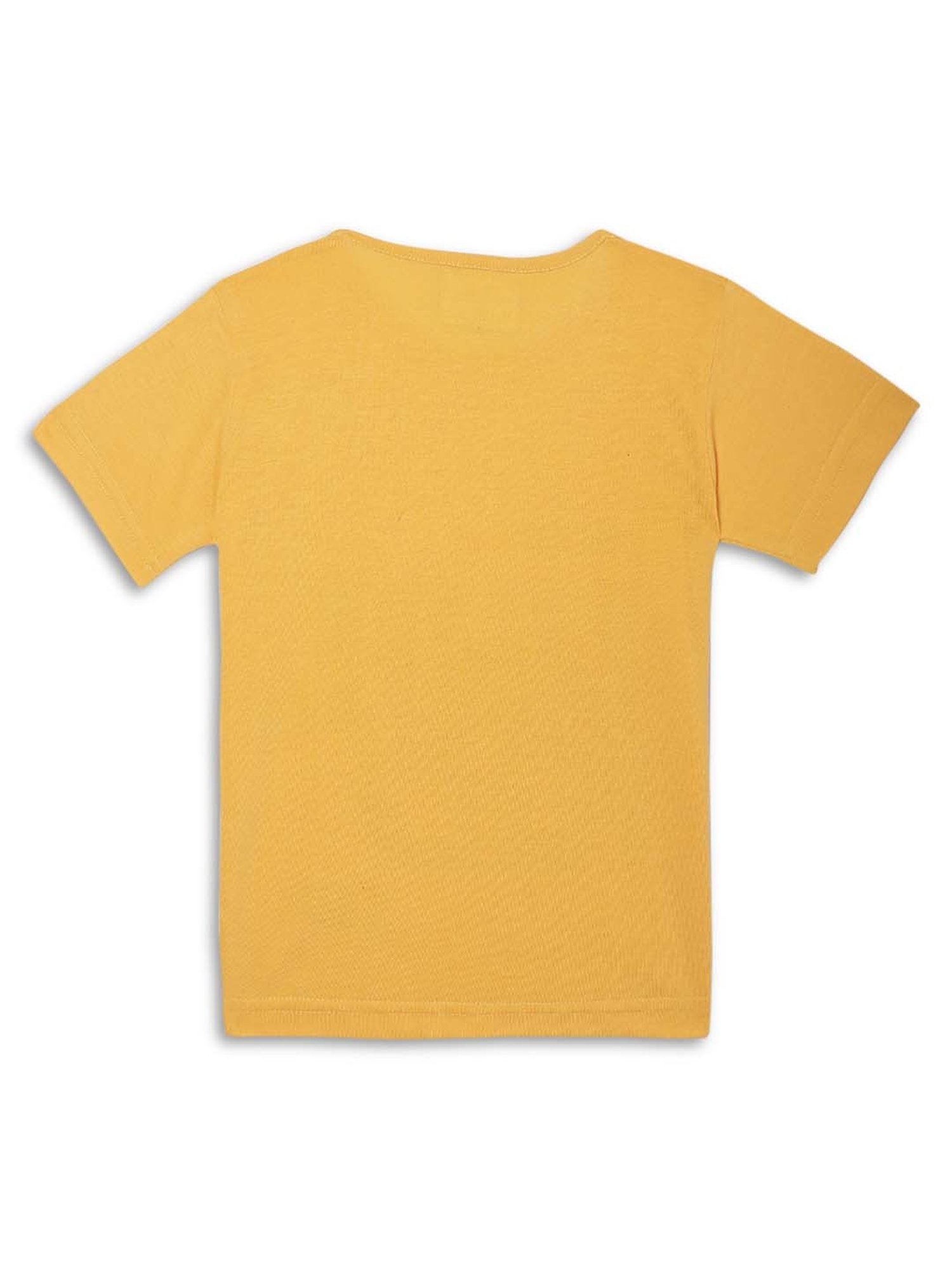 Vimal Jonney Kids Yellow & Pink Printed T-Shirt (Pack of 2)