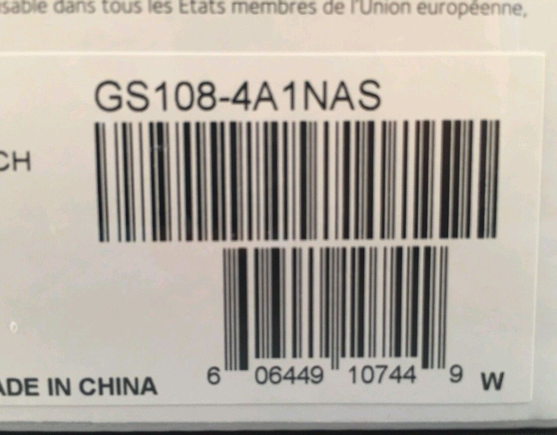 NetGear ProSafe GS108 8-Ports Gigabit External Ethernet Switch