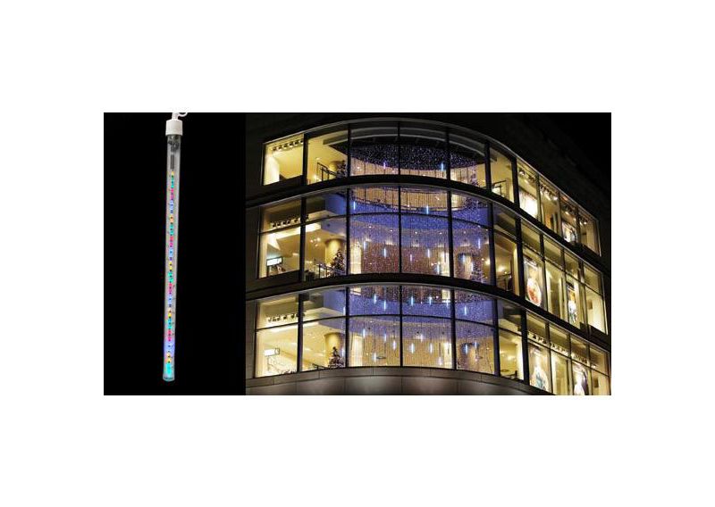 J. Hofert Co 36ct LED Lighted Dripping Icicle Christmas Light Tubes - 36' Multi-Color