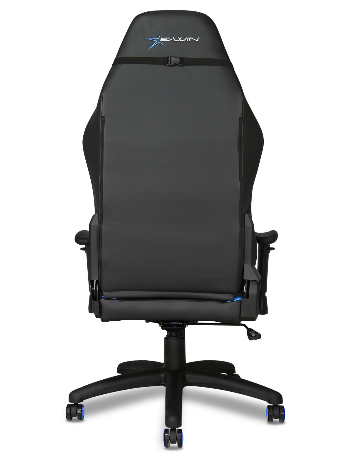 EWin Gaming and Office Chair KTC Knight Series Ergonomic With Head and Back Pillows (Black and Blue)