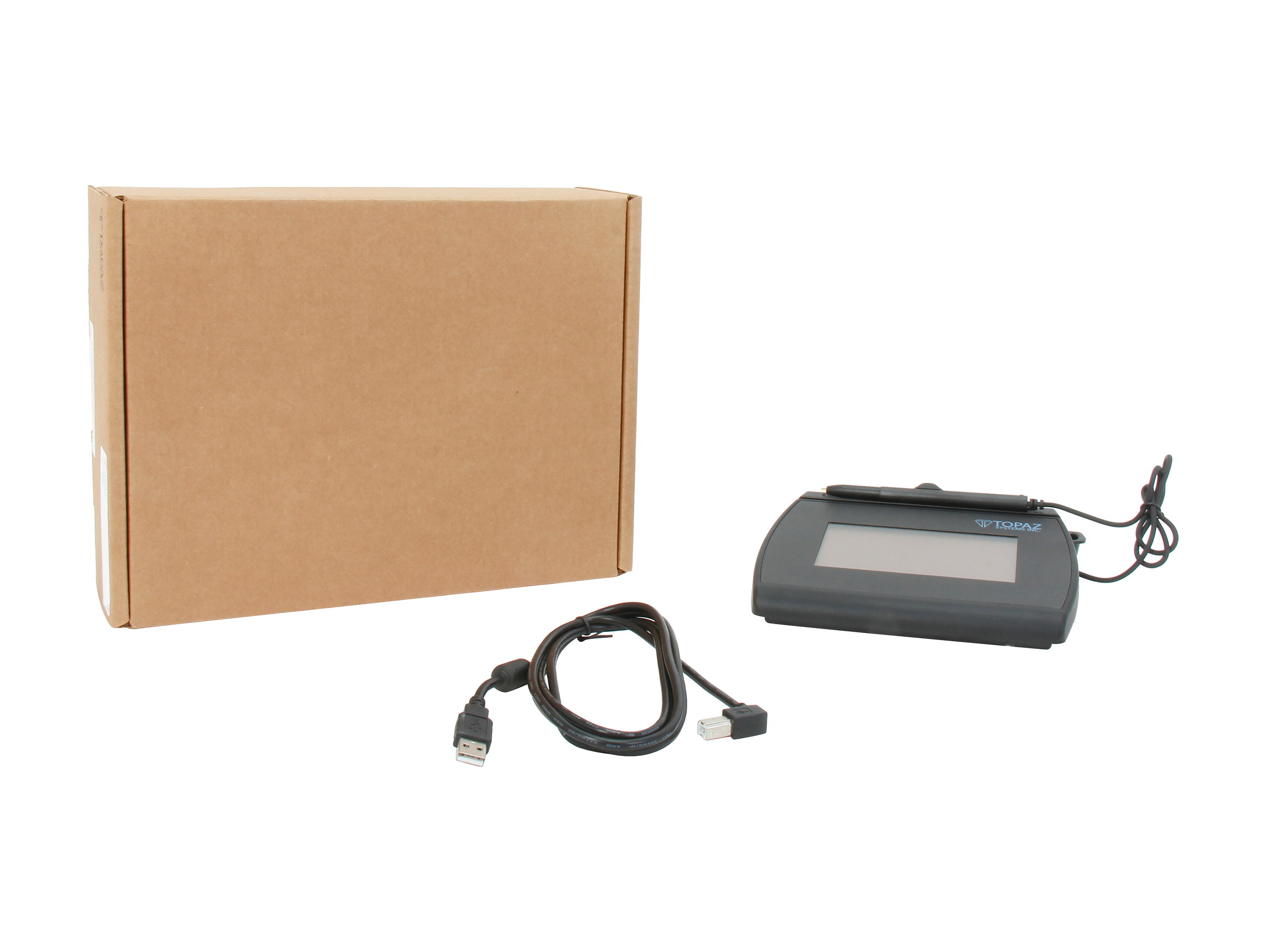 Topaz SignatureGem LCD 4x3 T-LBK755 Series Dual Serial/USB (High Speed) BackLit T-LBK755SE-BHSB-R Signature Capture Pad