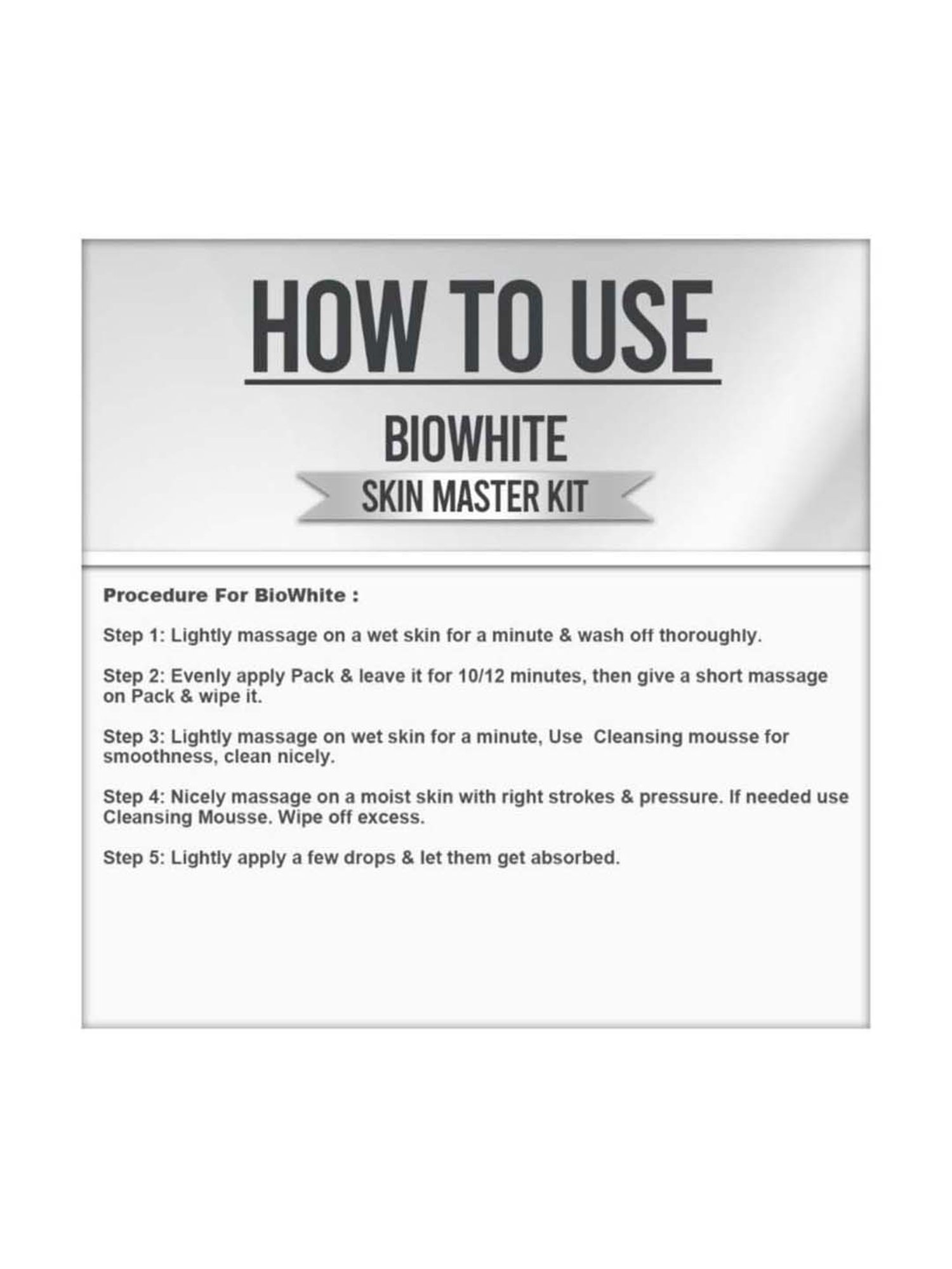 VEDIC LINE Bio White Facial Kit