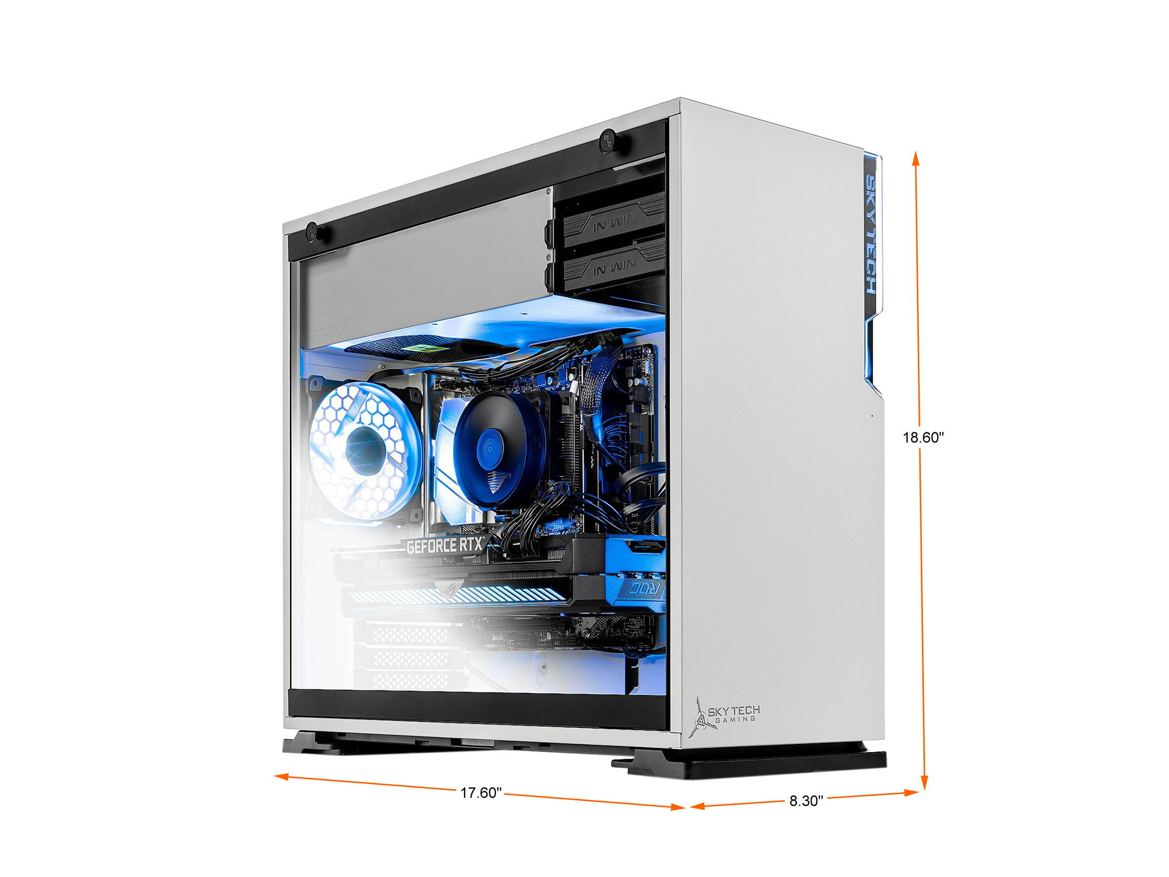 Skytech Shiva - AMD Ryzen 5 5600X - RTX 3080 - 16 GB DDR4 3200 - 1 TB SSD - B550M - 750W Gold PSU - AC WiFi - Windows 10 Home - Gaming Desktop