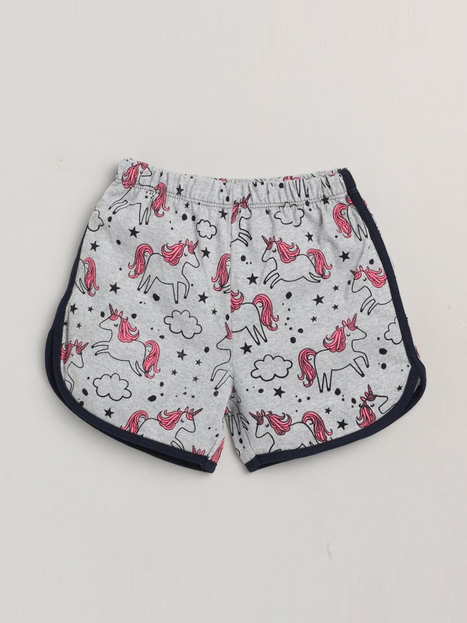 Lazy Shark Kids Blue Printed T-Shirt & Shorts