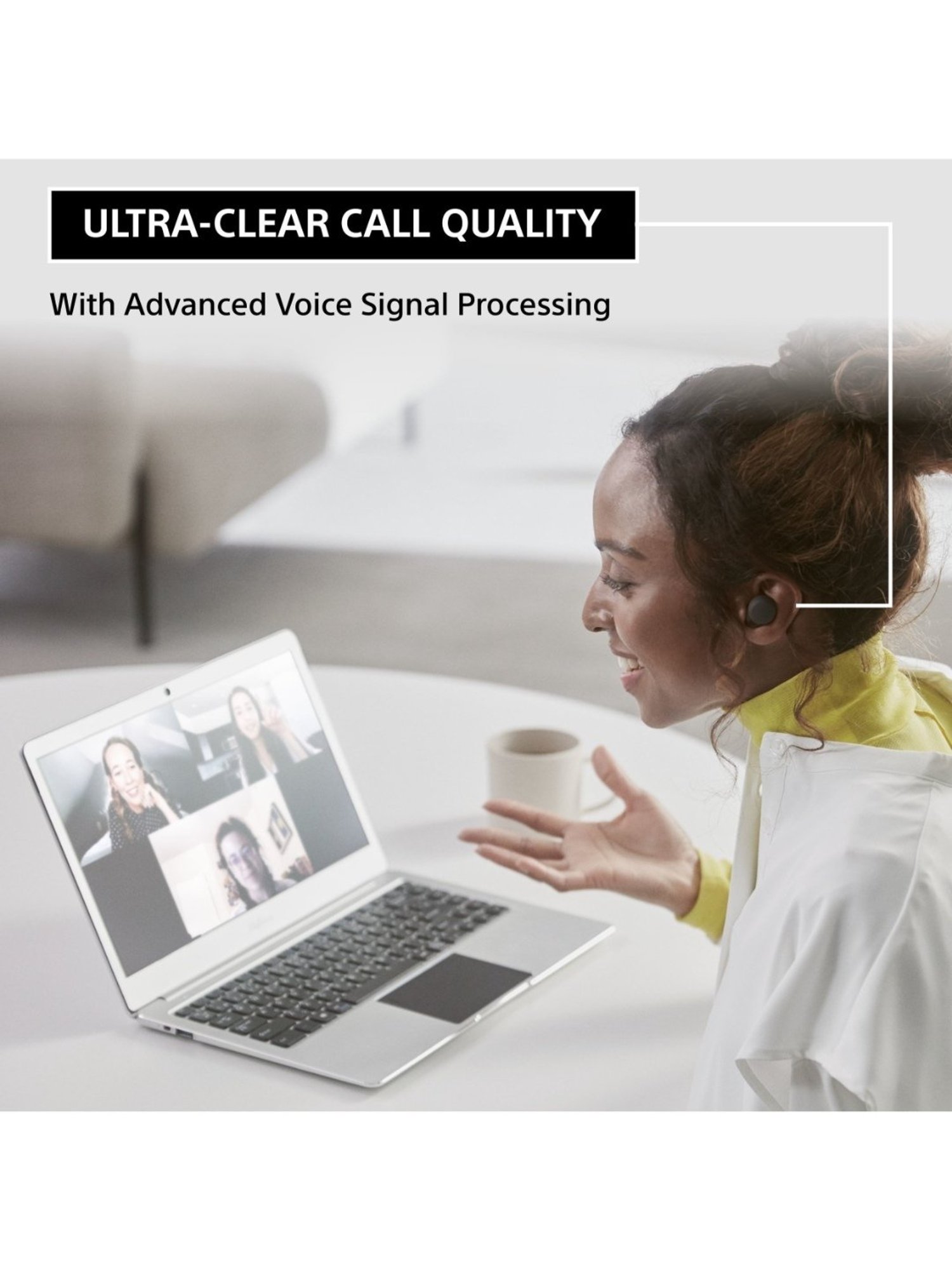 Sony WF-LS900N In Ear Bluetooth Earbuds with Noise Cancellation (Black, True Wireless)