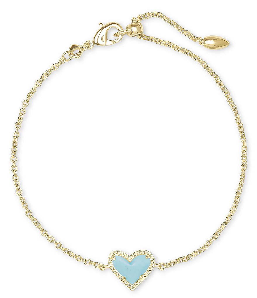 Kendra Scott Ari Heart Gold Chain Bracelet