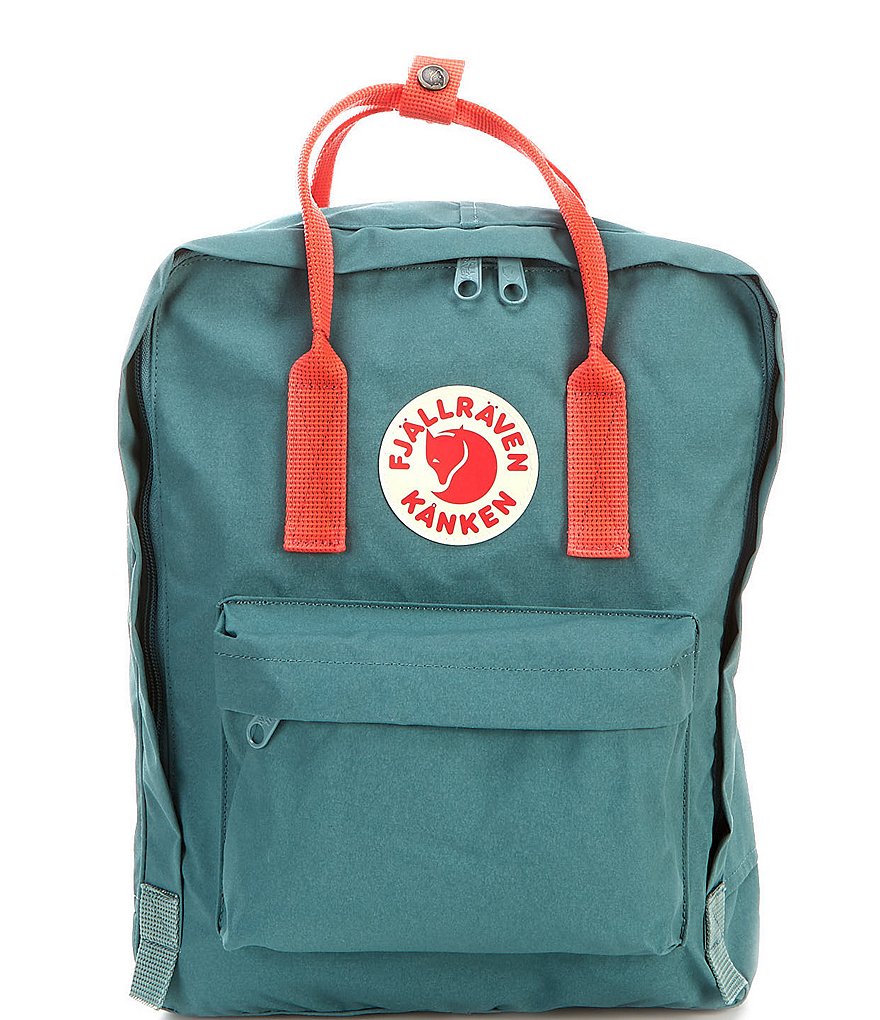 Fjallraven Kanken Colorblock Handles Water-Resistant Backpack