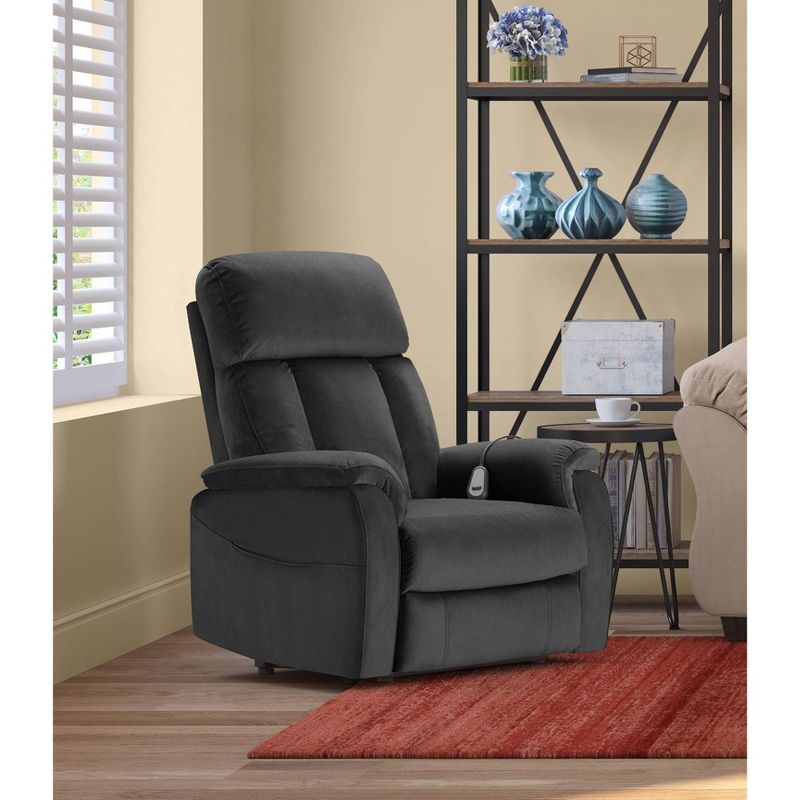 Samson Power Lift Recliner Chair Dark Gray - ClickDecor