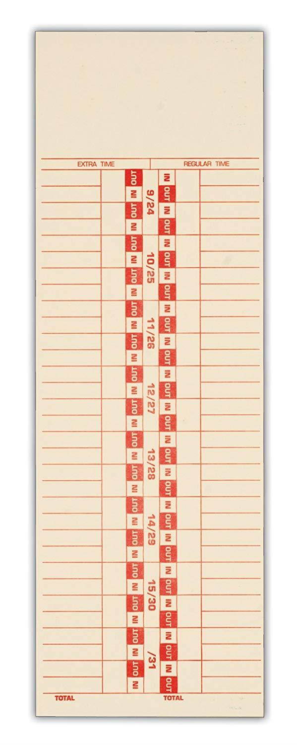 TOP1277 - Tops Time Card for Simplex