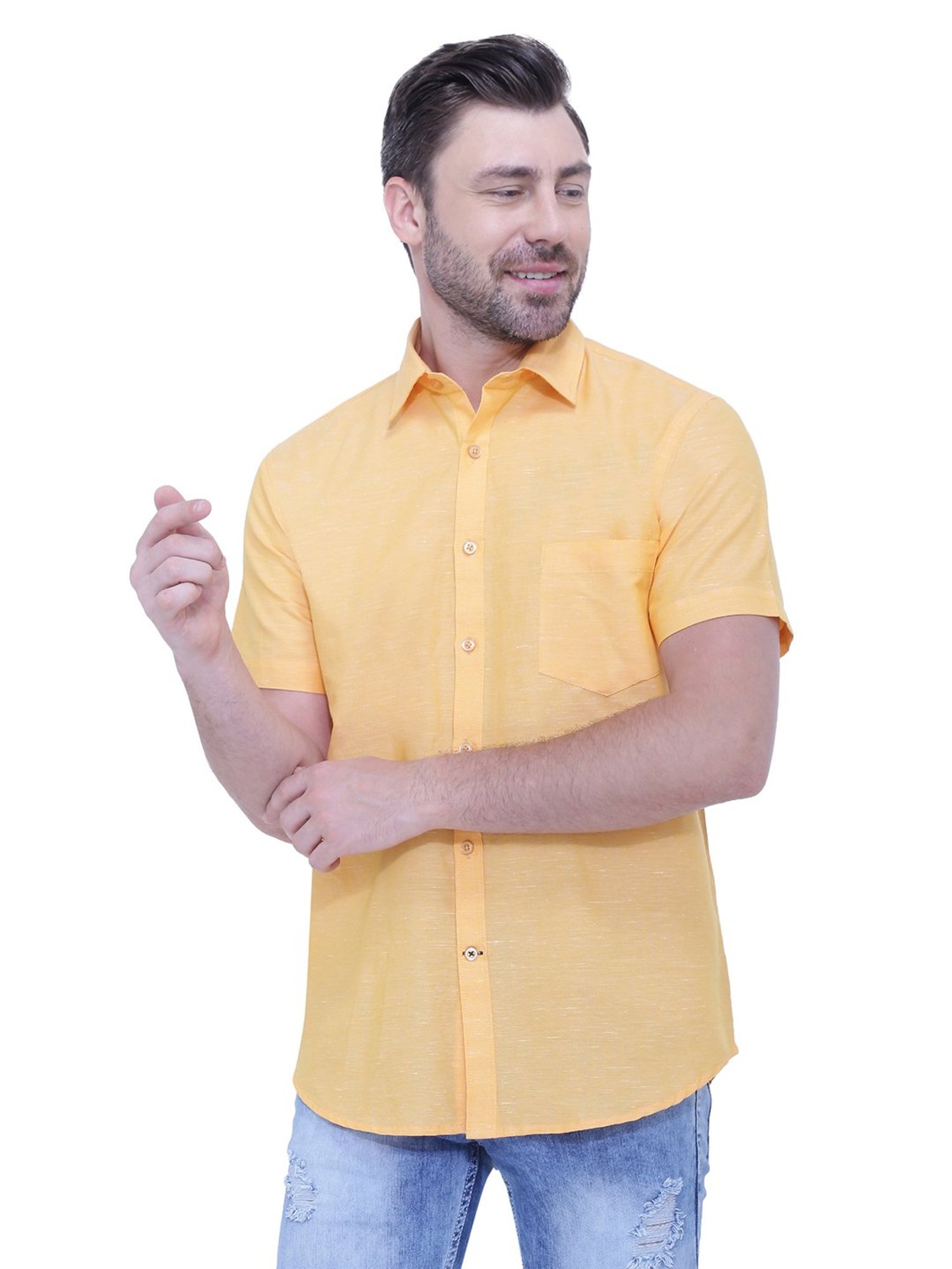 Southbay Yellow Regular Fit Shirt