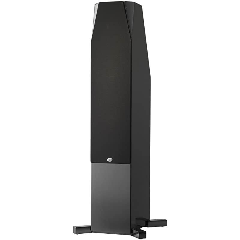 C Series C 4 Premium Home Theater 3-Way Floor-standing Tower Speaker - Clean, Hi-Res Audio | Sealed Box | Aluminum Drivers | Single, High Gloss Black (N-C 4 Black)