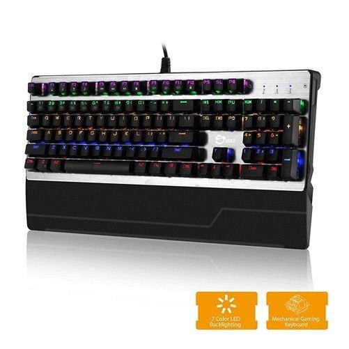SIIG USB Wired Mechanical Gaming Keyboard With 7 Color LED Backlit