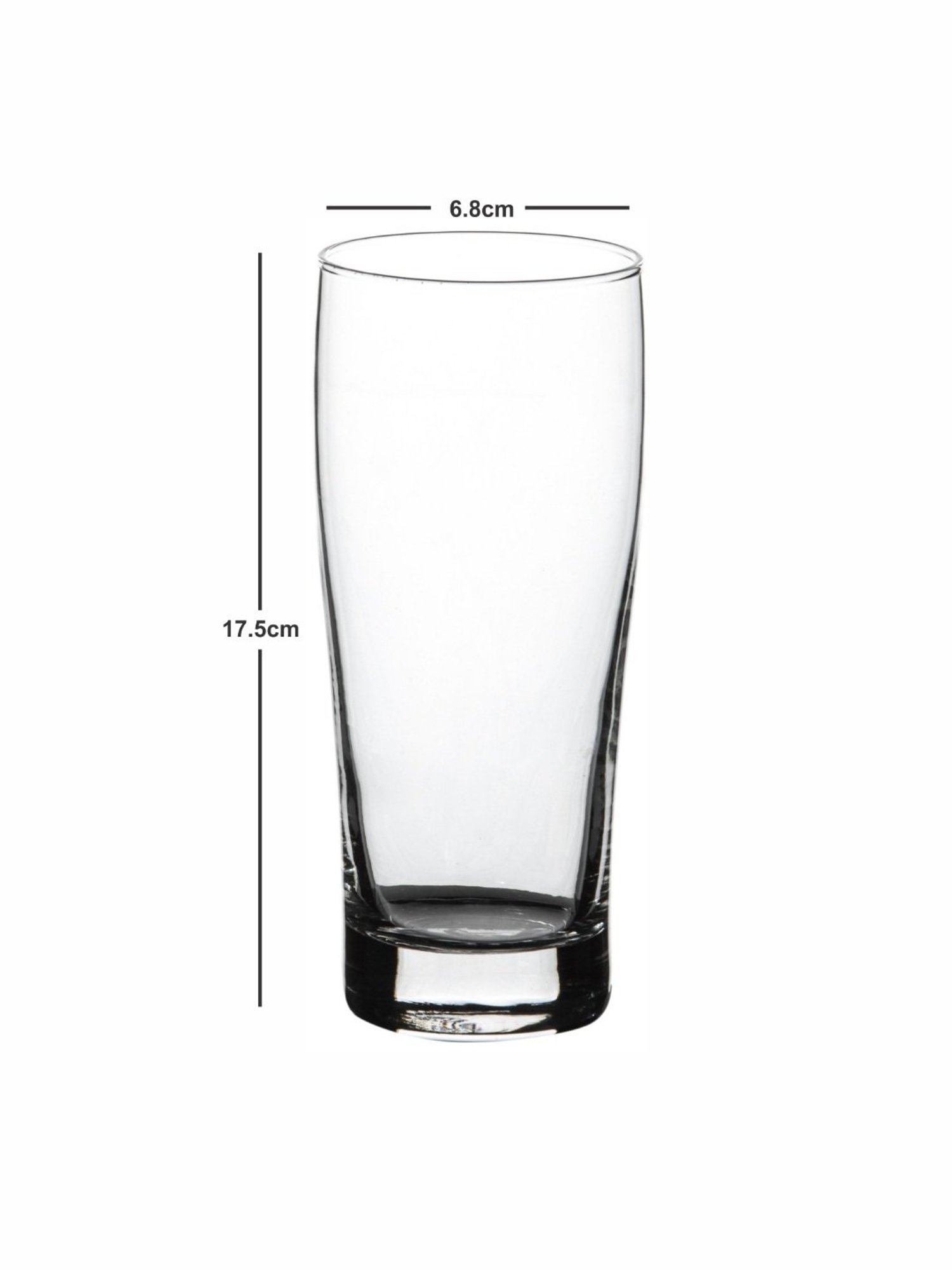 ROXX Transparent Glass Tumbler - Set of 6 (300ml)