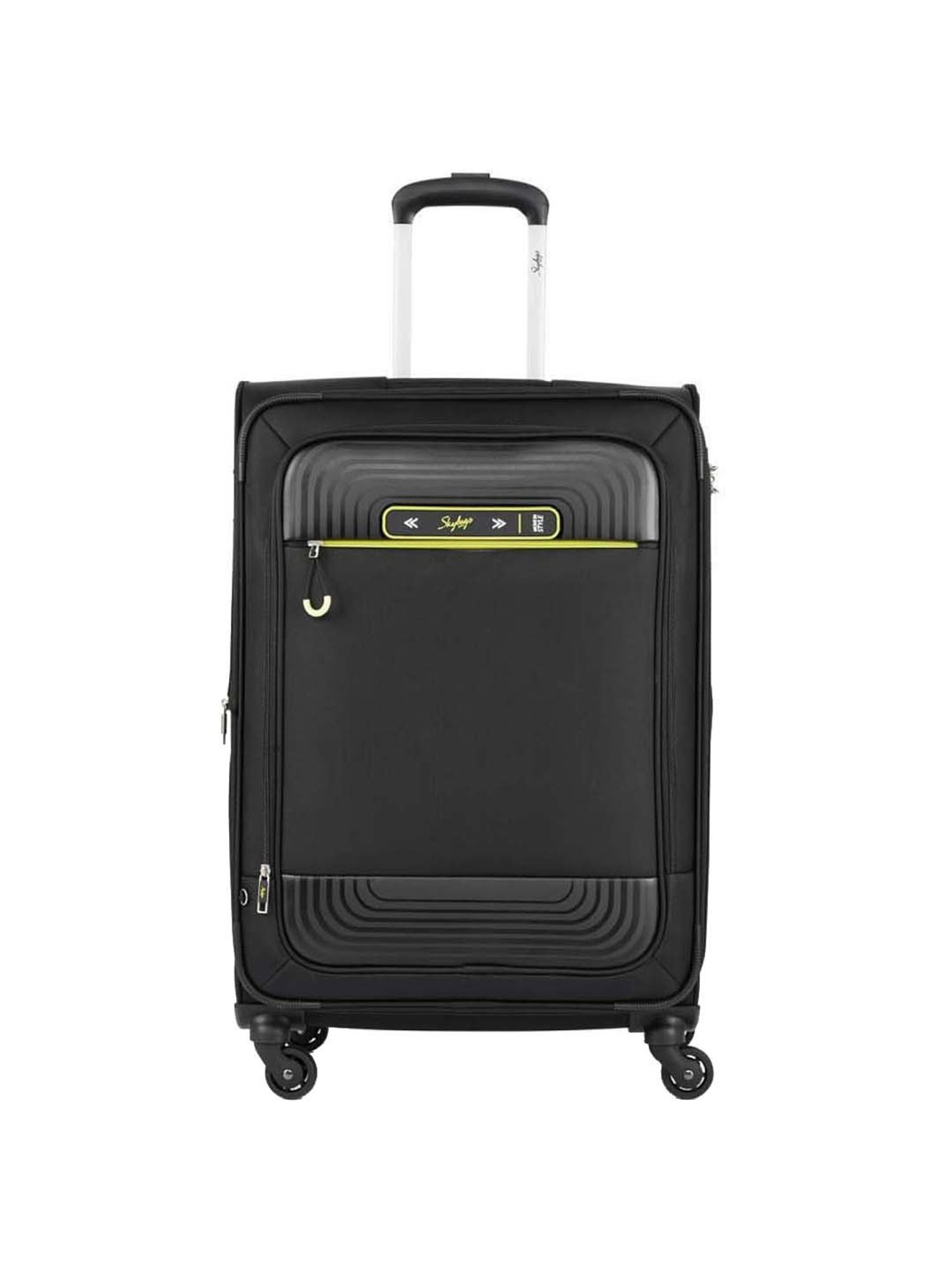 Skybags Quartz Black Solid Soft Medium Trolley Bag - 46 cm