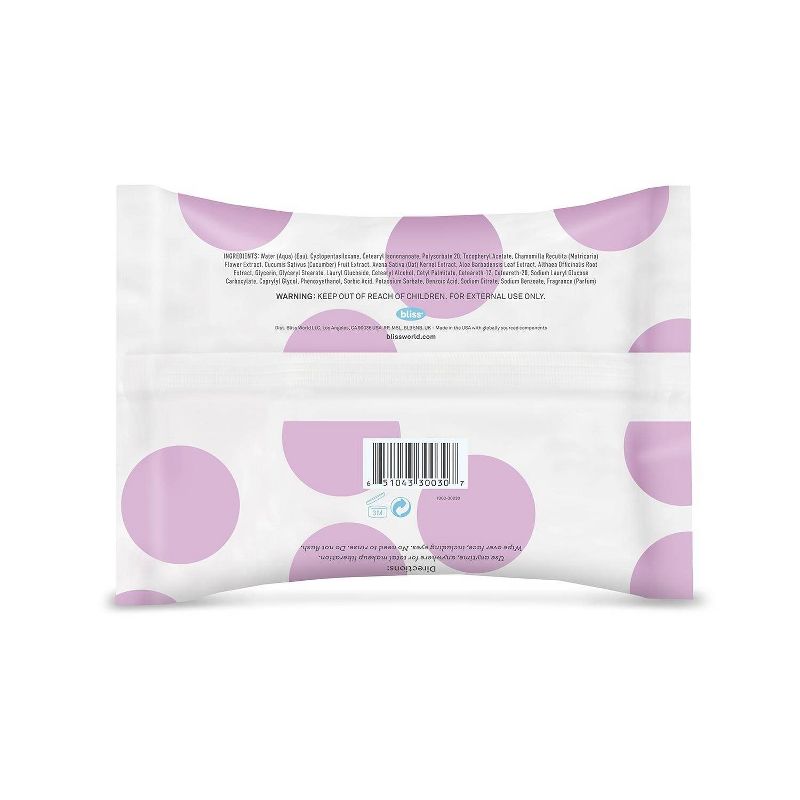 Bliss Makeup Melt Oil-Free Makeup Remover Wipes - 30ct