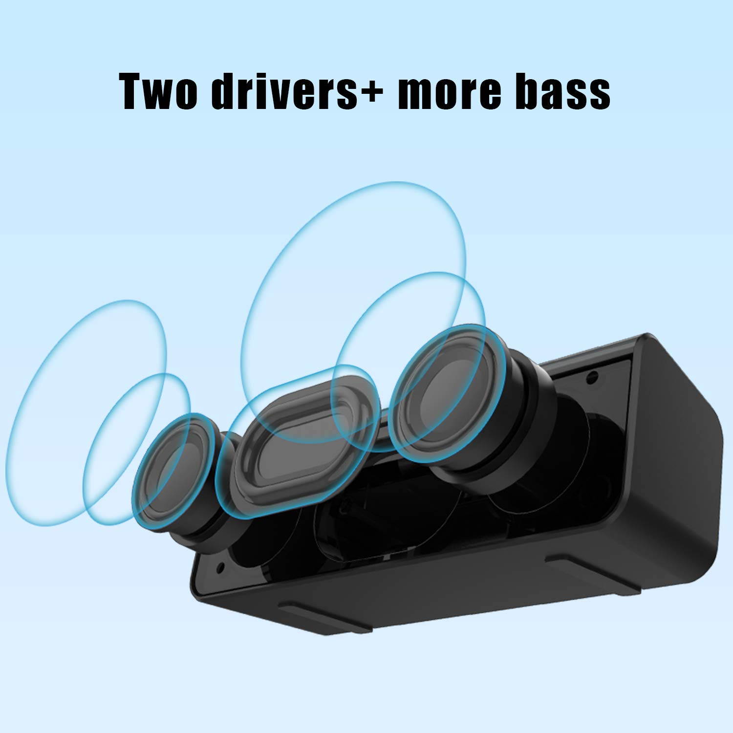 ZEALOT S31 Portable Bluetooth Speakers, Wireless Bluetooth Speaker with Loud Stereo Sound,Exceptional Bass Indoor/Outdoor 33 ft Bluetooth Range Built-in Mic,Perfect for Home, iPhone,Samsung(Red)