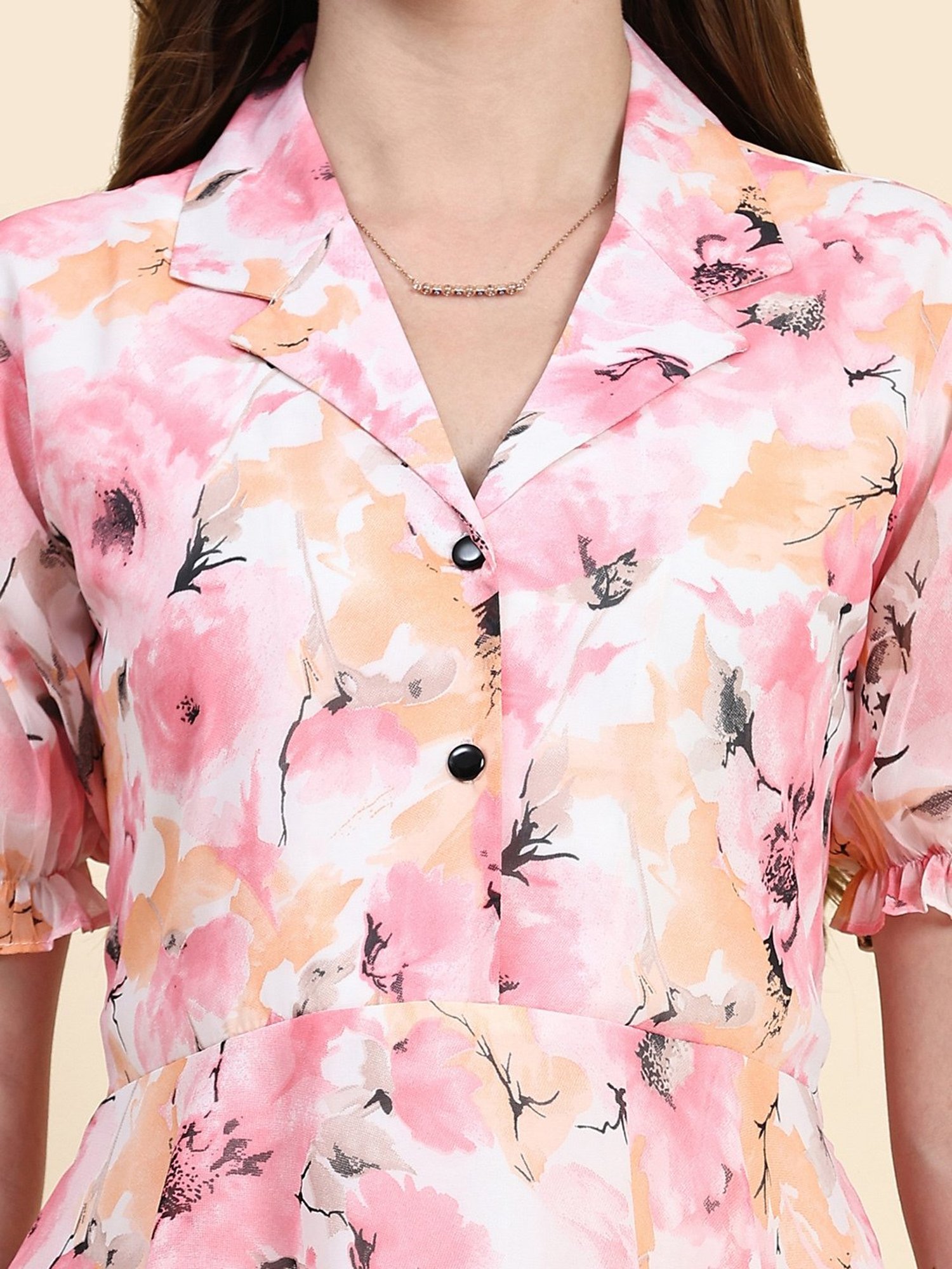 KERI PERRY Pink Printed Top